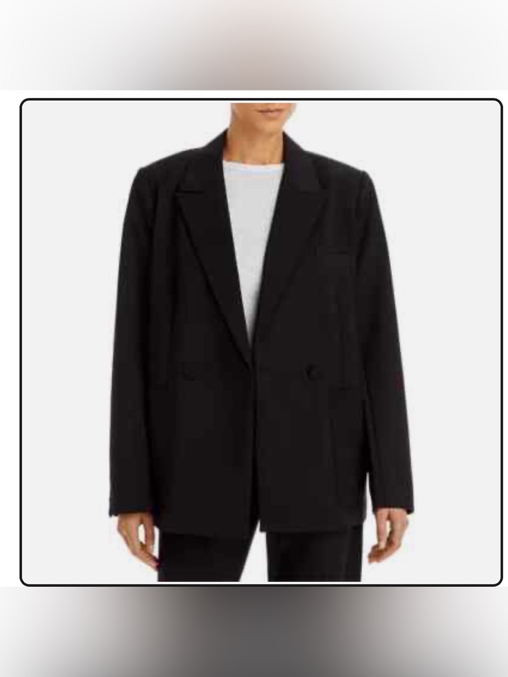 GOOD AMERICAN The Boss 2.0 Double Breasted Blazer